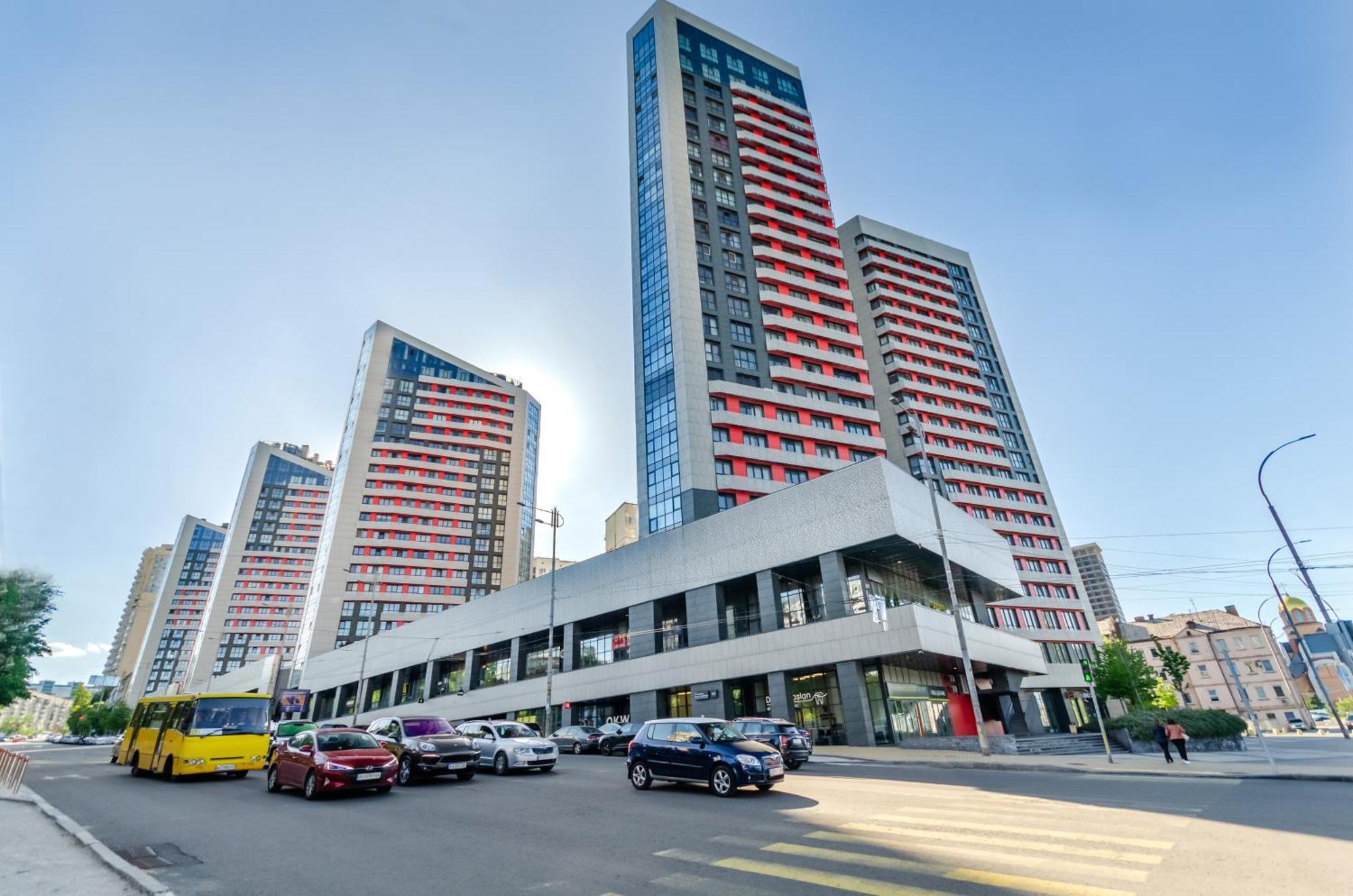 20201 Kvartet panorama city view Kiev Exteriör bild