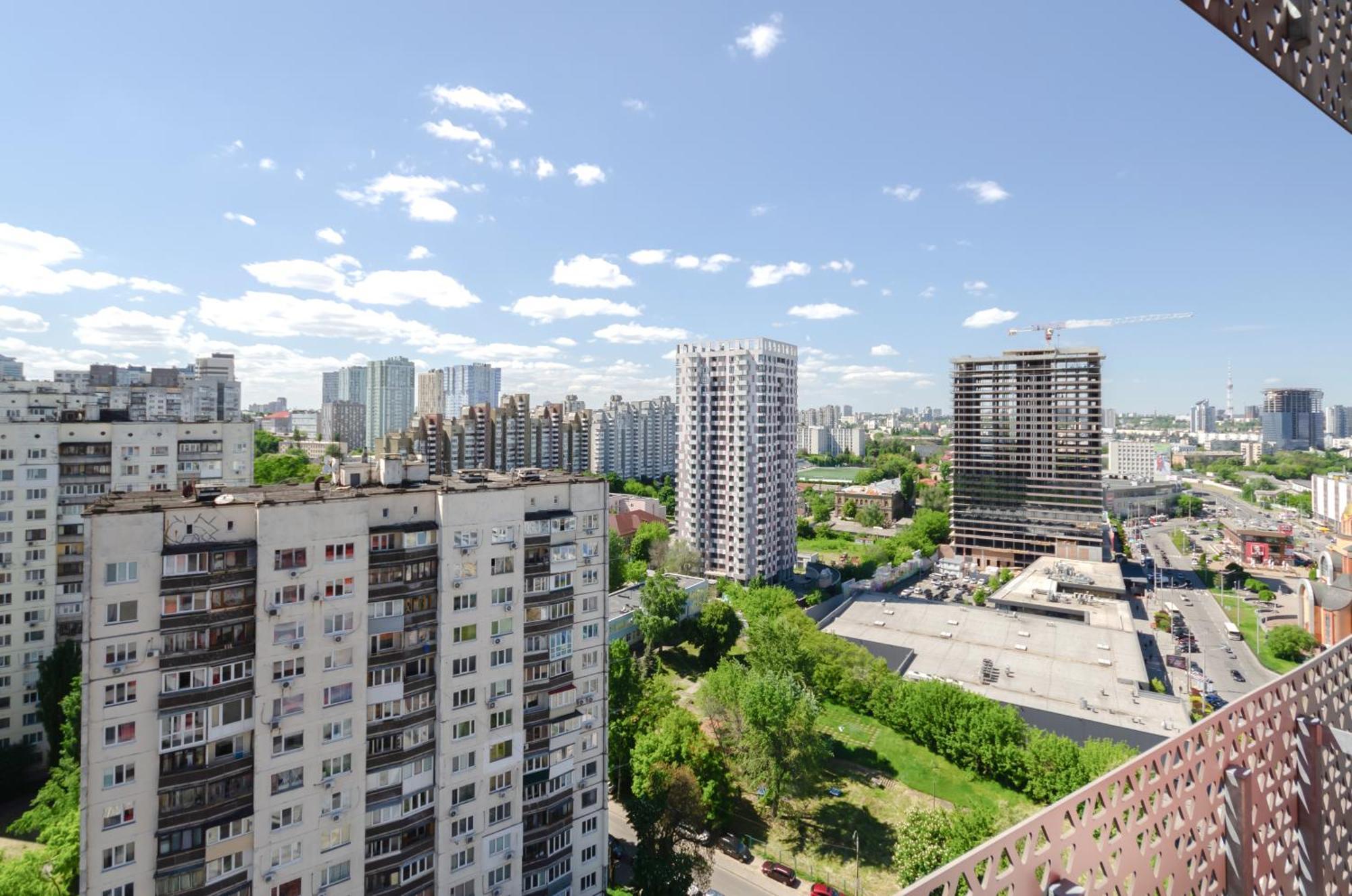 20201 Kvartet panorama city view Kiev Exteriör bild