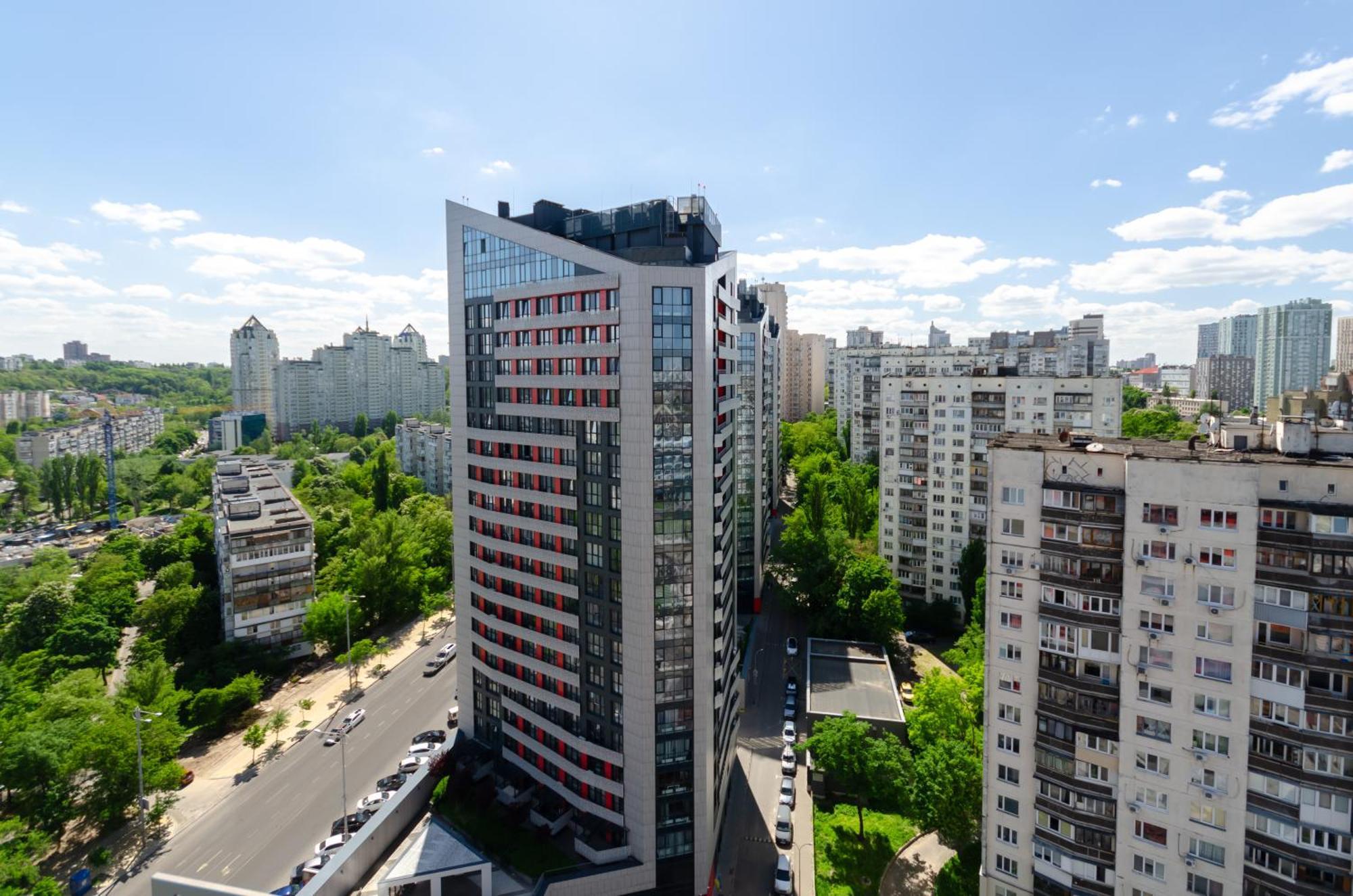 20201 Kvartet panorama city view Kiev Exteriör bild